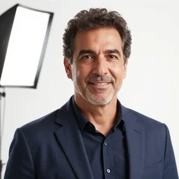 crisp quality and light reflections, photorealistic portrait, studio lighting, still photo of ibere thenorio from manual do mundo, bright studio setting, highly detailed, unreal engine 5 quality render