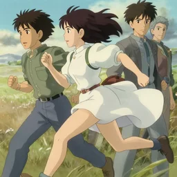 5 0 mm caucasian woman portrait, running, brown hair, martin schoeller, oleg bulakh, id magazine, epic scene, soft dynamic lighting, intricate, detailed, makoto shinkai, takashi takeuchi, studio ghibli, akihiko yoshida, sharp focus, photoreal, 8 k