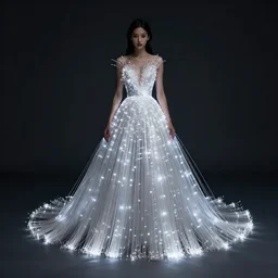 fiber optic led dress design