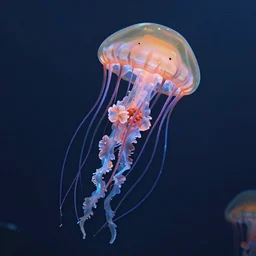 jellyfish. this 4 k hd image is trending on artstation, featured on behance, well - rendered, extra crisp, features intricate detail and the style of unreal engine. volumetric lighting