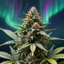 fractal cannabis, abstract art, award winning, aurora, high details