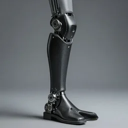 fantasy art hyper photorealistic ai created interesting high tech carbon fiber prosthetic leg fantastic art award winning best ultra detailed magnificent