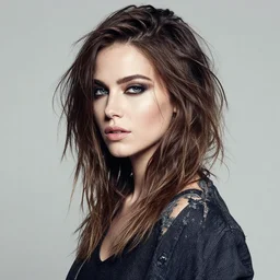 photograph by paolo roversi of woman with grunge styling