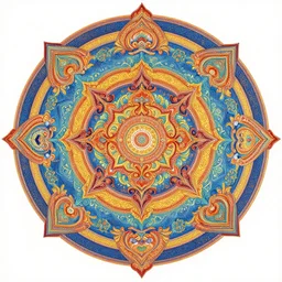 overdetailed maximalist illustration of psychedelic infused tibetan mandala by dracko velasco featuring paul lewin, in the style of chris dyer. reminds to art of subjekt zero. vectorgraphic illustration. 8 k 3 d shaded. polished. extremely ornated. visionary psychedelic fractal art by salviadroid. gigapixel render