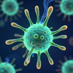 fluorescent microscopy cybernetic macrophage