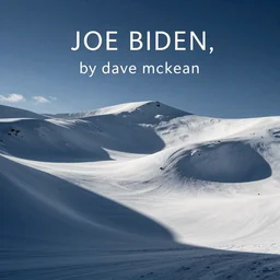 joe biden, by dave mckean