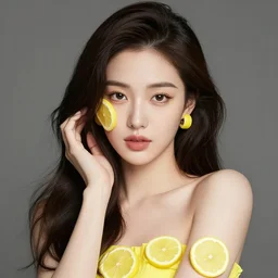 the portrait of an absurdly beautiful, graceful, elegant, sophisticated, young gravure idol made up of lemons, an ultrafine hyperdetailed illustration by kim jung gi, irakli nadar, intricate linework, bright colors, octopath traveler, final fantasy, unreal engine 5 highly rendered, global illumination, radiant light, detailed and intricate environment