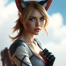 scarlett johansson as an anime catgirl by fiona staples and dustin nguyen, peter elson, alan bean, wangechi mutusharp focus, photography, unreal engine, trending on artstation, photorealistic, octane, trending on deviantart