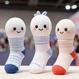 sock puppets at a convention