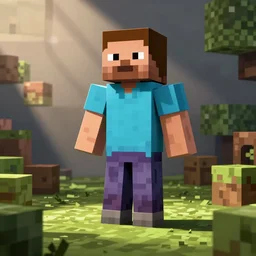 Joe Rogan in Minecraft style