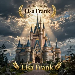 a fantasy world by Lisa Frank
