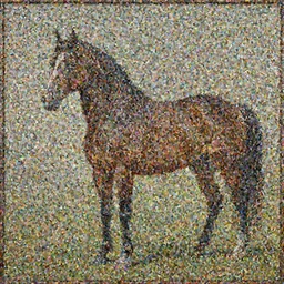 a painting of a real horse by David Manzur