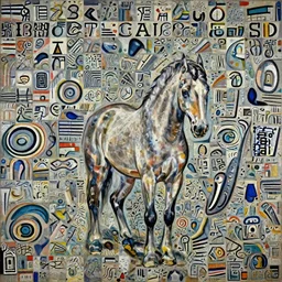 a painting of a real horse by David Manzur