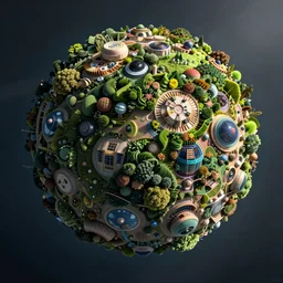 spherical ecological overgrowth planet city petros afshar liam brazier peter mohrbacher artstation