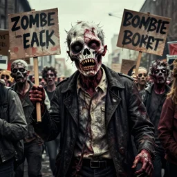 zombie protest art