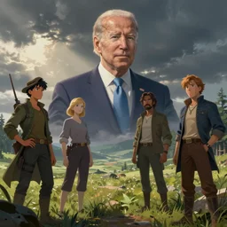 biden elemental art artstation, nuri iyem, james gurney, james jean, greg rutkowski, anato finnstark, trending on pinterest