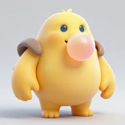 world of warcraft character mr. blobby, rendered in octane with custard bubblegum subsurface scattering