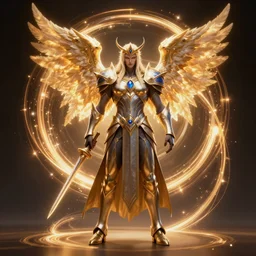 archangel tyrael, glowing spiral background, path traced, octane render, highly detailed, high quality, digital portrait, hd wallpaper