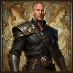 photography of jason statham, deep focus, d & d, fantasy, intricate, elegant, highly detailed, digital painting, artstation, concept art, matte, sharp focus, illustration, hearthstone, art by artgerm and greg rutkowski and alphonse mucha