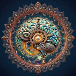 fractal sanctuary, temple, infinite, brain