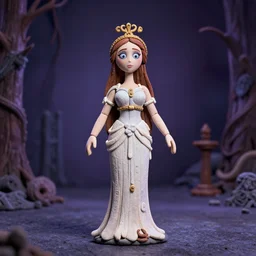 Greek Goddess Athena in Tim Burton's Nightmare Before Christmas, stop motion, claymation
