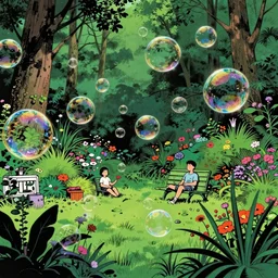 ( ( ( ( ( the forest garden with soap bubbles ) ) ) ) ) by andy warhol and bill sienkiewicz!!!!!!!!!!!!!!!!!!!!!!!!!!!!!!