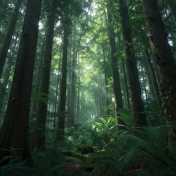 a beautiful spiritual forest panorama concept art, by masanori warugai and kentaro miura, atmospheric light