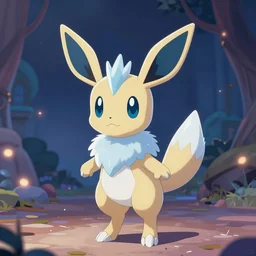A Glaceon ice princess, beautiful, ambient lighting, trending on art station n- 9