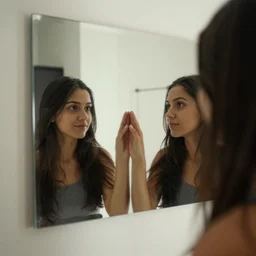 a mirror reflecting itself