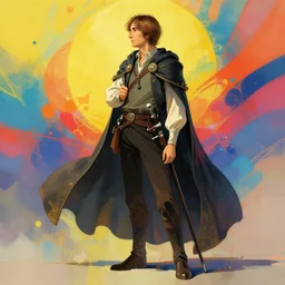 full body shot of john lennon as fantasy bard, full - body art, fantasy art, dnd, bard, medieval bard, very very very beautiful fantasy art, bright colors, final fantasy, unreal engine 5, graceful, elegant, trending on artstation, intricate details, studio ghibli, matte painting, organic painting, bold shapes, street art, greg rutkowski, gaston bussiere, profile