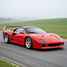 Ferrari F40 if it were manufactured in the 2006 production year, 2006 Ferrari F40, wide angle exterior 2006
