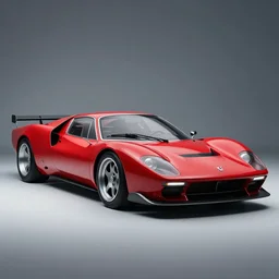 A hypercar designed and produced by Volvo, with 1986 Volvo 480 design elements, in crimson red, promotional photo