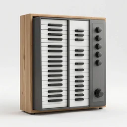 3d render of synth designed by john pawson