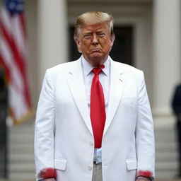 donald trump as the stay - puft marshmallow man, movie still