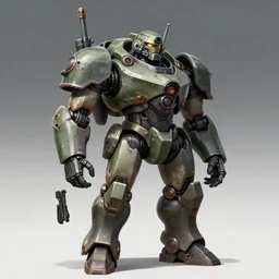 a soldier mech, coherent, art by nekro artstation,