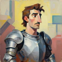 greg manchess portrait painting of armored pablo picasso as overwatch character, medium shot, asymmetrical, profile picture, organic painting, sunny day, matte painting, bold shapes, hard edges, street art, trending on artstation, by huang guangjian, gil elvgren, ruan jia, randy vargas, greg rutkowski