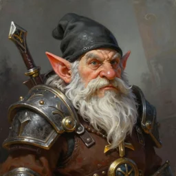 a beautiful portrait painting of an d & d fantasy gnome, portrait fantasy art, warcraft art, art by keith parkinson and greg rutkowski and tim hildebrandt