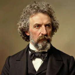 color studio still of mark twain in the year 2 0 2 0, aged 5 0 years old, close up,