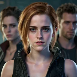 cyberpunk emma watson portrait, art by artgerm, wlop, loish, ilya kuvshinov, 8 k realistic, hyperdetailed, beautiful lighting, detailed background, depth of field, symmetrical face, frostbite 3 engine, cryengine,