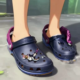 Jotaro Kujo wearing Crocs, 4k, hd