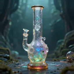 a crystal bong that alwasy takes you to nirvana, thc, LSD, concept art, cinematic, detailed, trending on artstation, unreal engine 5 rendering, cinematic, greig fraser cinematography, epic composition, 8k, 35 mm photography