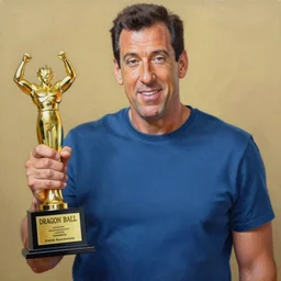 Painting of Adam Sandler, official, detailed, character dragonball, award winning artwork, Akira Toriyama