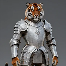 commission of a tiger wearing diamond victorian armour ,character design by charles bowater,greg rutkowski,ross tran,hyperdetailed,hyperrealistic,4k,deviantart,artstation,professional photography,concept art