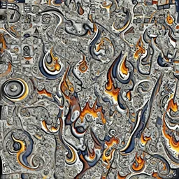 detailed texture of flames, game asset