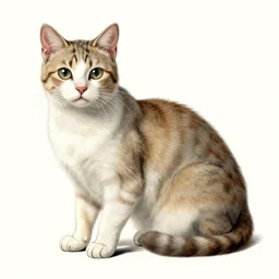 vintage annotated scientific illustration of a quantum mechanical cat