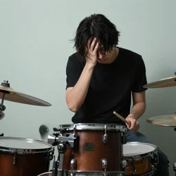 sad drummer
