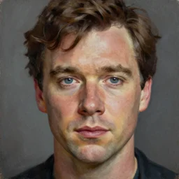 close up face of a extremely beautiful Stephen Fry portrait, masterpiece painting, oil on canvas, artgerm, norman rockwell, craig mulins, trending on pxiv