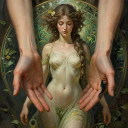 goddess of nature, accurate anatomy, only two hands, highly detailed, digital painting, artstation, concept art, smooth, sharp focus, illustration, unreal engine 5, 8 k, art by artgerm and greg rutkowski and edgar maxence and alphonse mucha