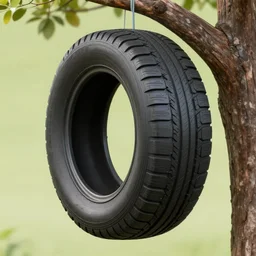 highly detailed concept art of a car tire rubber hanging from a tree by a noose illustration, art by artgerm and donato giancola and Joseph Christian Leyendecker, Ross Tran
