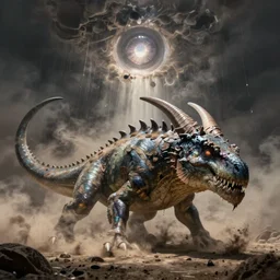 gorgeous lilith half leviathan, the mother of all monsters dusty, destroyer! of worlds, void eyes, raining ash & smoke, fine art masterpiece, highly detailed dino valls wayne barlowe machiej kuciara, dramatic lighting, long shot, wide angle, uhd 8 k, sharp focus